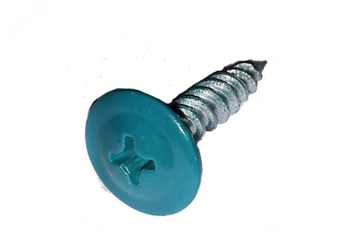 Саморез металл/металл 4.2х16 пресс-шайба острый RAL5024