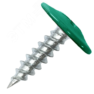 Саморез металл/металл 4.2х16 пресс-шайба острый RAL6024