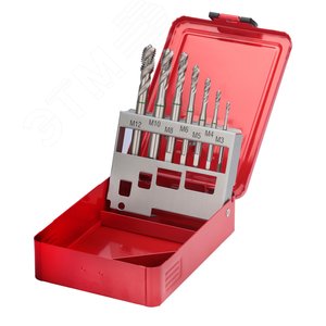 Набор метчиков машинных M3 -M12 HSSE DIN371/376 (спиральный, C/2,5P, R35) 7 предметов