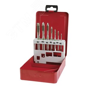 Набор метчиков машинных M3 -M12 HSSE DIN371/376 (B/4-5P) 7 предметов