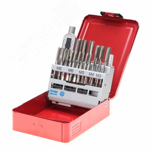 Набор метчиков комплектных M3 -M12 HSS-G DIN352 (+ вороток) 22 предмета