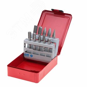 Набор бор-фрез твердосплавных 10шт HM S=6мм