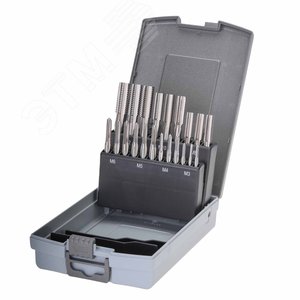 Набор метчиков комплектных M3 -M12 HSSE DIN352 21 предмет