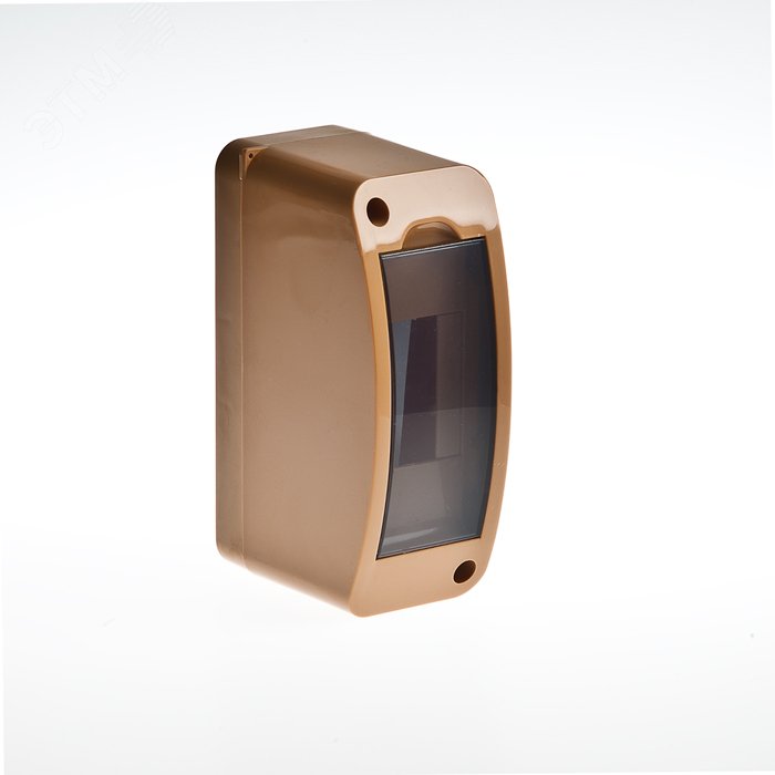 Тусо.Щиток о/п на 2 мод. с вертикальной дверцей. 140х55х85мм (коричневый)