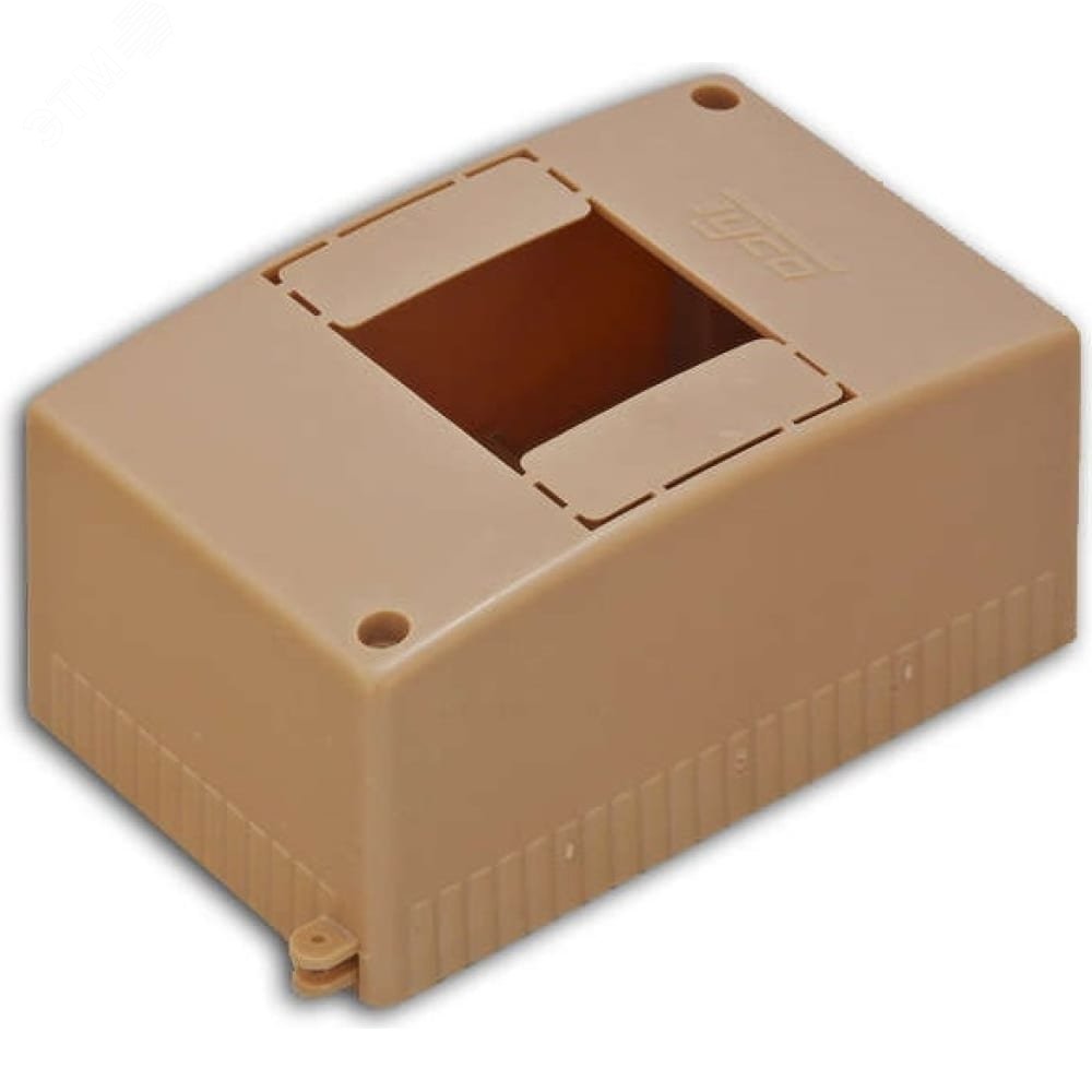 Тусо Щиток открытой проводки на 4 модуля 130х90х65мм(коричневая)