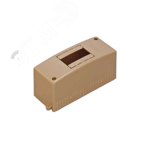 Тусо Щит открытой проводки на 2 модуля 130х50х65мм коричневый