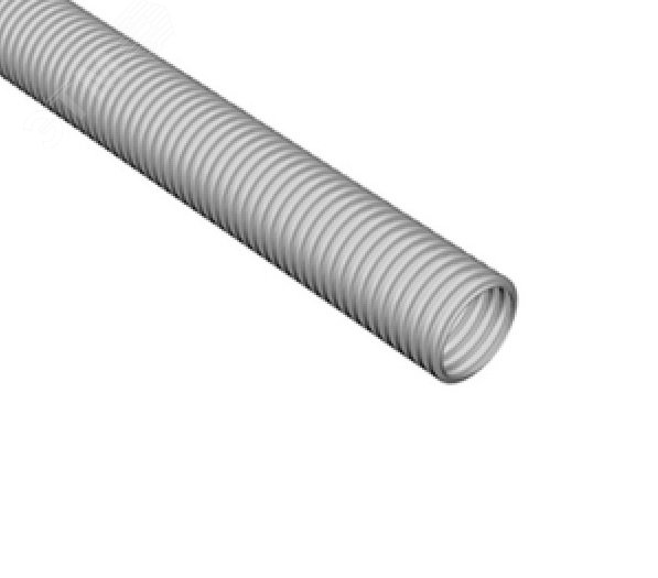 Труба гофрированная 40мм ПВД легкая белая без зонда