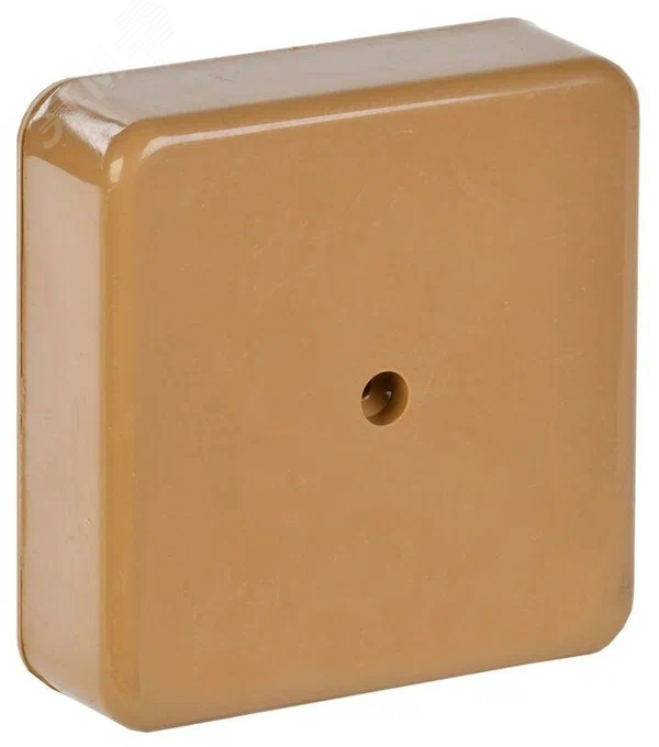 Коробка универсальная 80х80х25 для кабель-канала коричневая