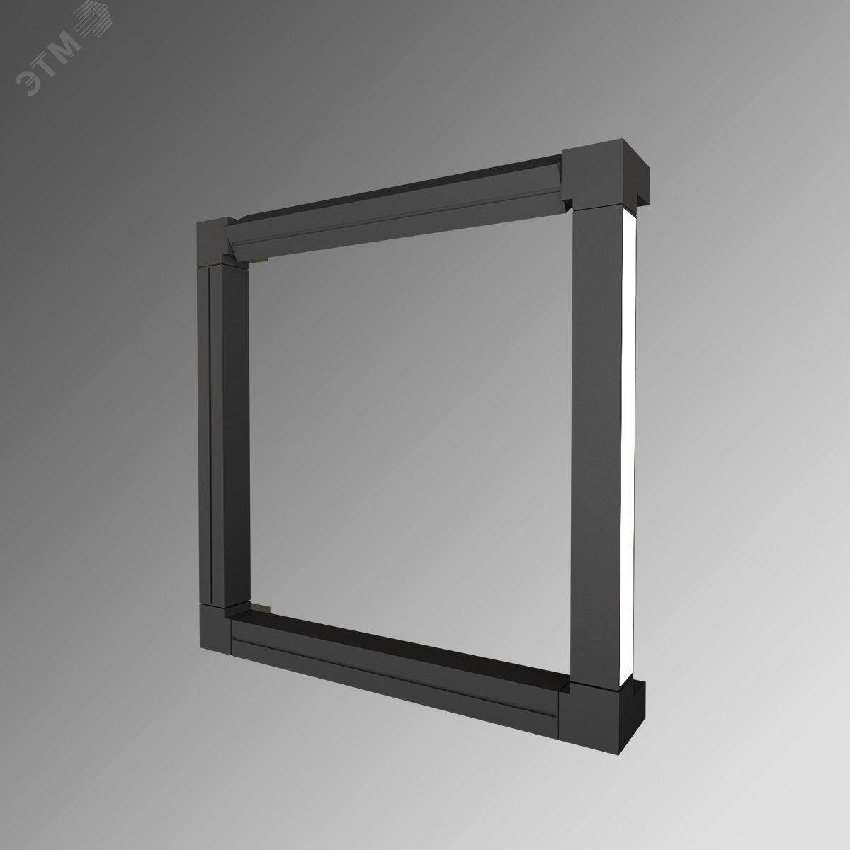 Светодиодный светильник RVE-PLS5050-COMPOSITION-KUAD-1000-N (Бра квадрат 1000х1000х100мм 50х50мм 84Вт Накладной 4000K черный)