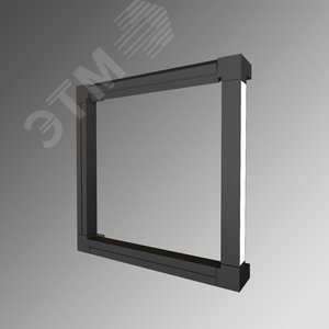 Светодиодный светильник RVE-PLS5050-COMPOSITION-KUAD-600-N (Бра квадрат 600х600х100мм 50х50мм 44Вт Накладной 4000K черный)