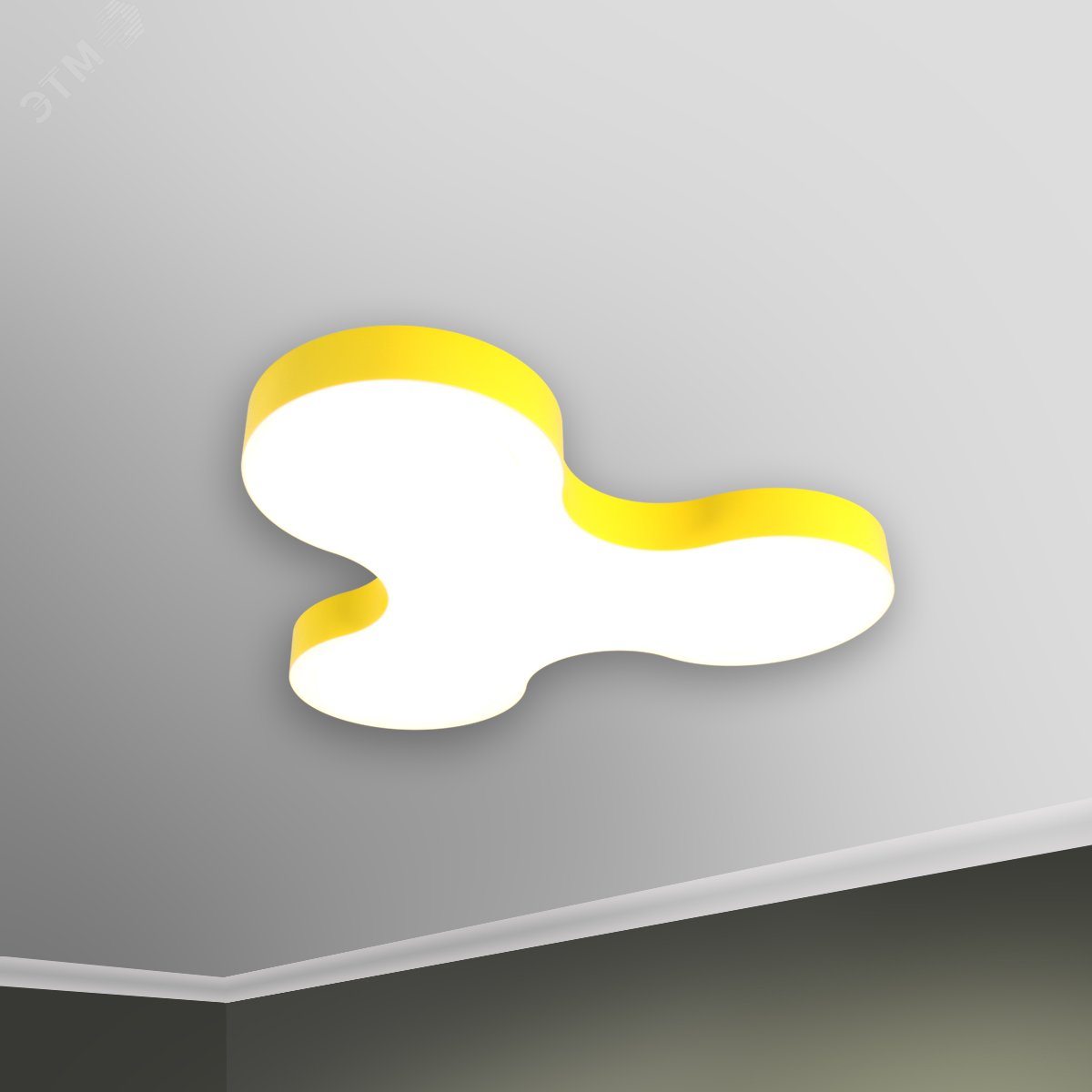 Светильник светодиодный RVE-LBX-SONAR-700-N (Спинер 700х664х100мм 38Вт Накладной 4000К Белый)