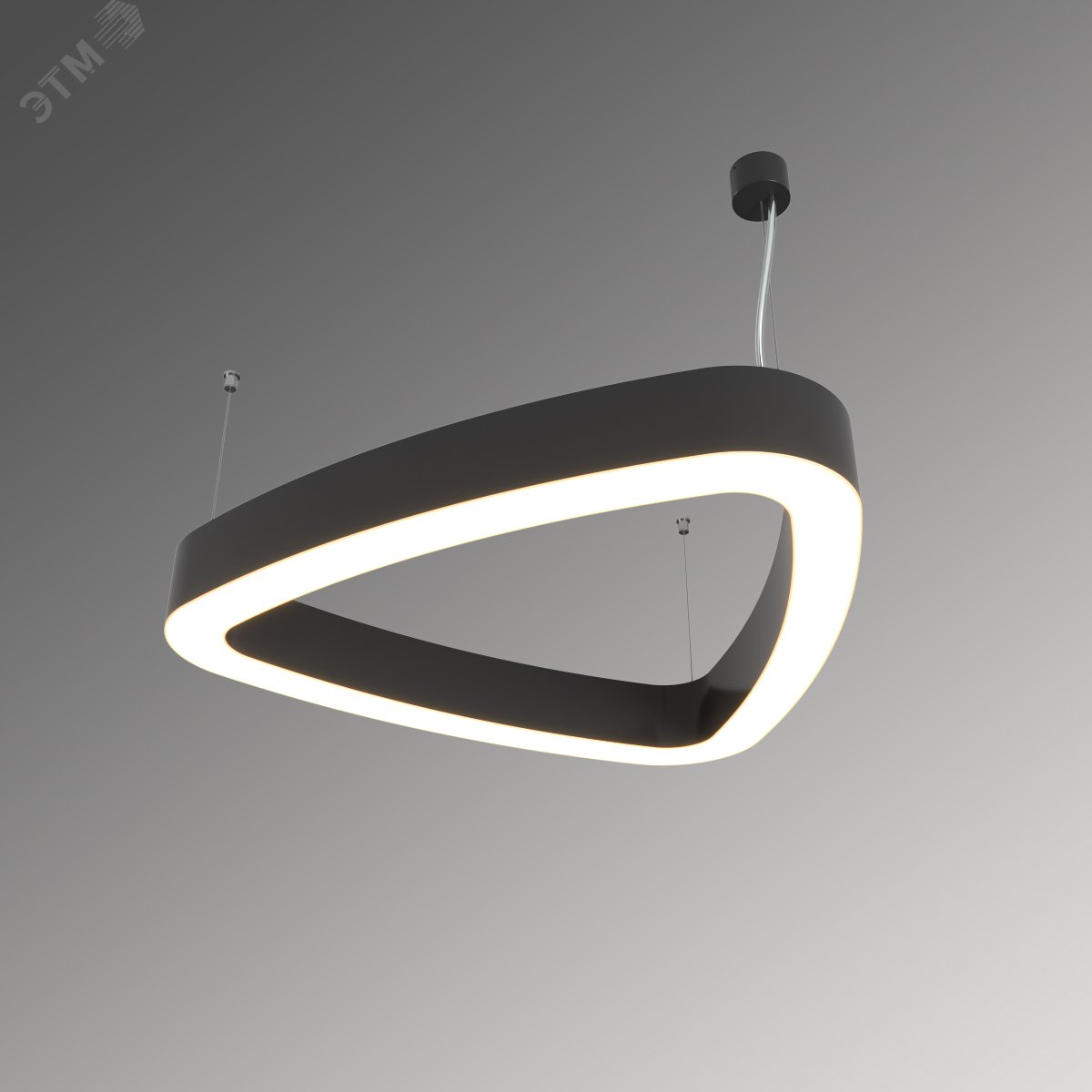 Светильник светодиодный RVE-LBX-HOLE-LITUS-400-P (Треугольник Рело закругл. с отв. 400х380х70мм 24Вт Подвесной 4000К Белый)