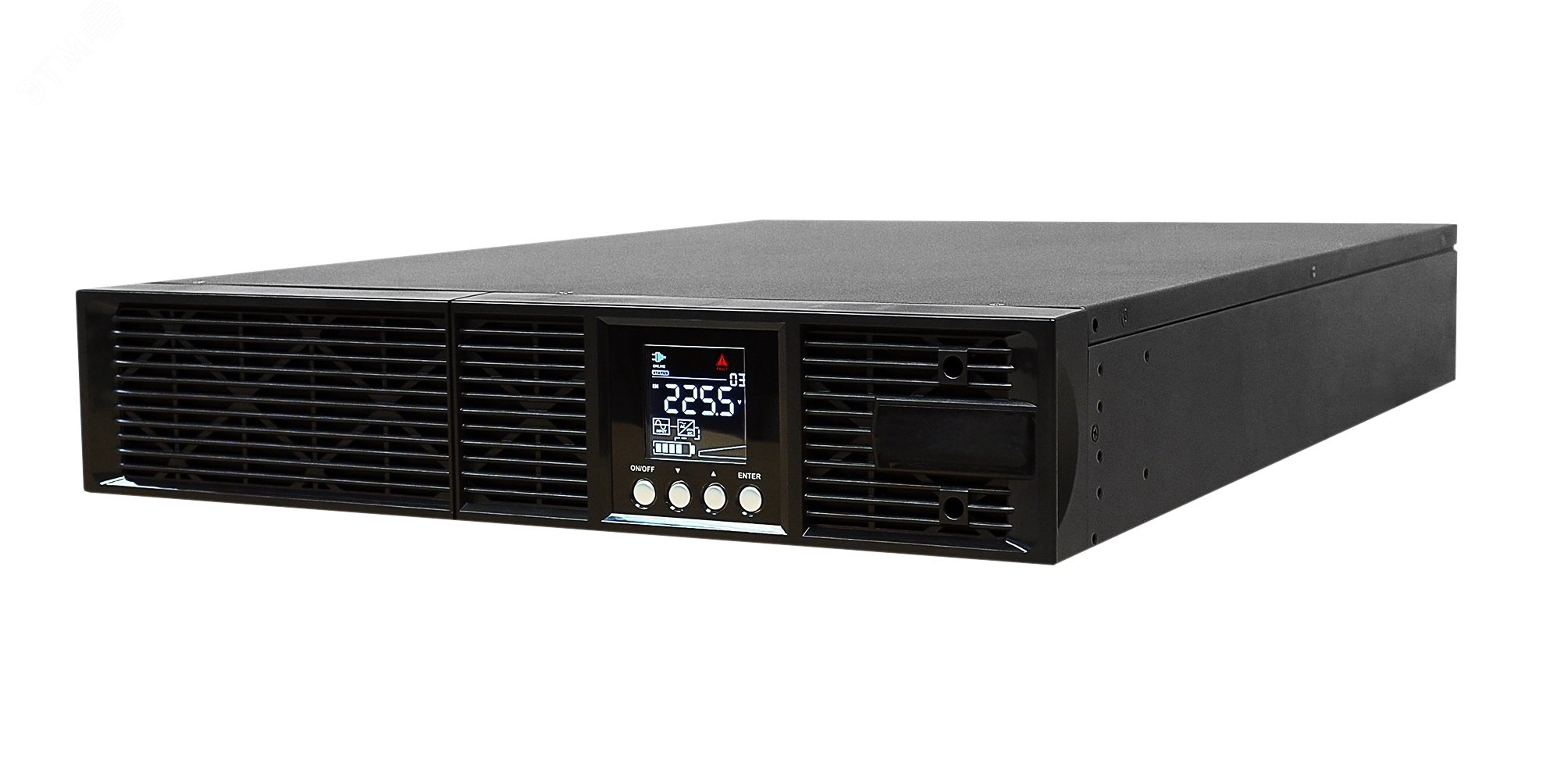 Источник бесперебойного питания Online, Rack/Tower 3000ВА/2700Вт. USB/RS-232/SNMP Slot/EPO, 8 IEC С13 + 1 IEC C19, 2U, без АКБ