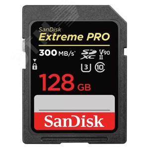Карта памяти 128GB SD Extreme Pro UHS II, SDXC, 180 МБ/с, Class 10