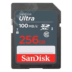 Карта памяти 256GB SD Ultra, SDXC, 100 МБ/с, Class 10