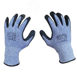 Перчатки для защиты от механических воздействий и порезов DY1350FRB-B/BLK, размер 8