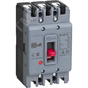 Силовой авт. выкл. 3P 32А 25кА ВА-302