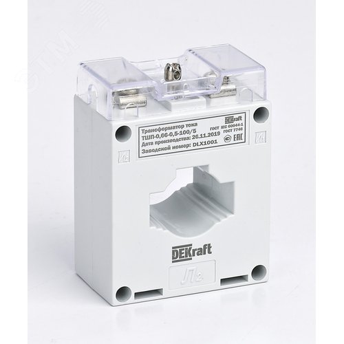 Трансформатор тока ТШП-0.66 0.5S 200/5 5ВА, диаметр 30мм