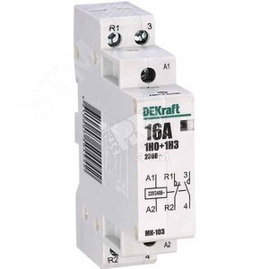 Контактор модульный 1НО+1НЗ 16А 230В МК-103