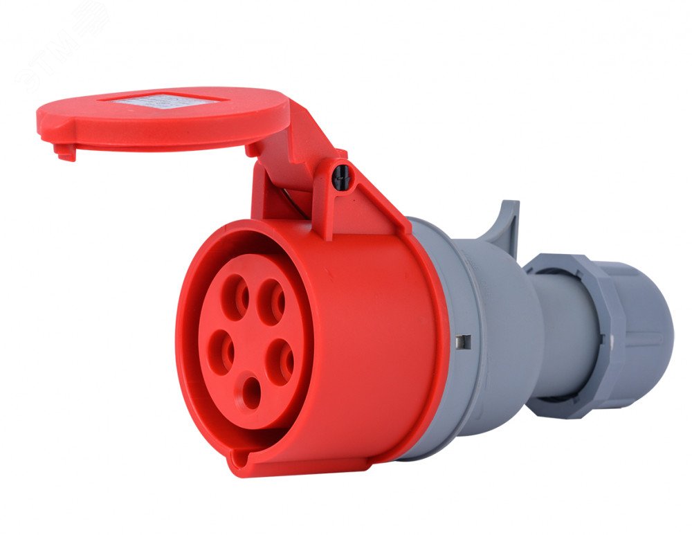 Розетка переносная 3Р+РЕ+N 16А 380В IP44 РП-103