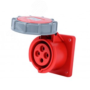 Розетка для скрытой проводки 3Р+РЕ 16А 380В IP67 РЩ-103