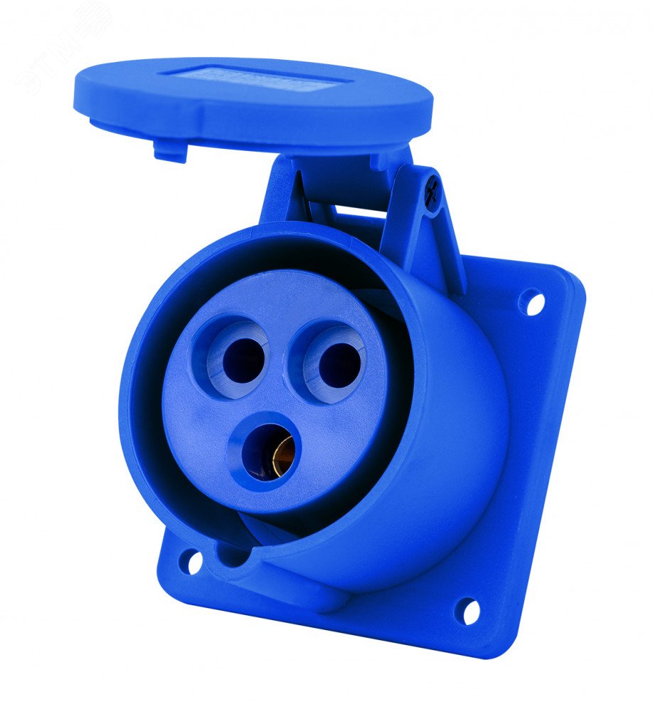 Розетка для скрытой проводки 2Р+РЕ 32А 220В IP44 РЩ-103