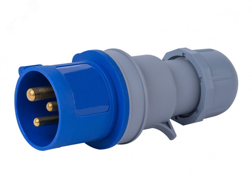 Вилка переносная 2Р+РЕ 32А 220В IP44 ВП-103