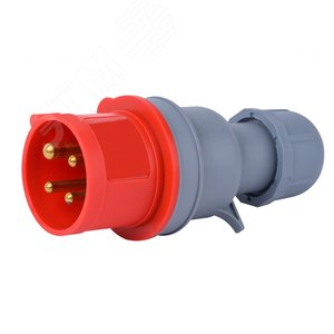 Вилка переносная 3Р+РЕ 32А 380В IP44 ВП-103