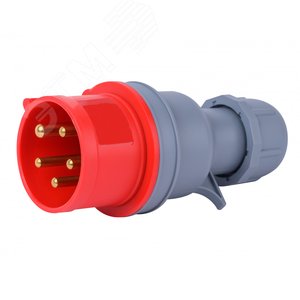 Вилка кабельная переносная 3Р+РЕ+N 16А 380В IP44 ВП-103