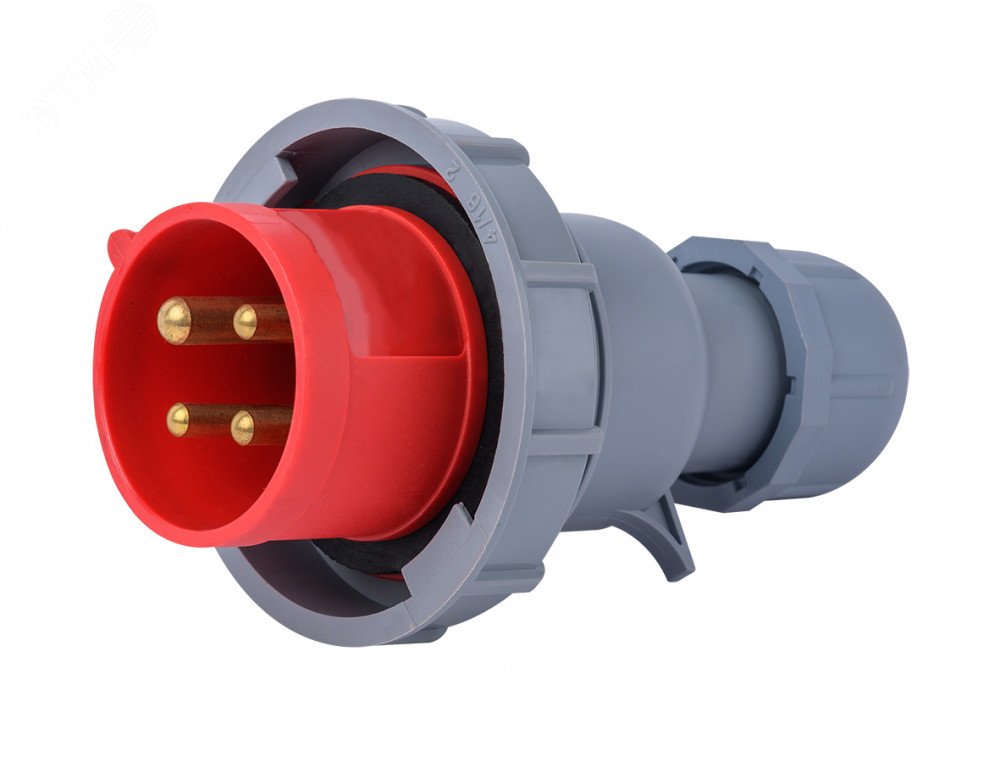 Вилка переносная 3Р+РЕ 16А 380В IP67 ВП-103