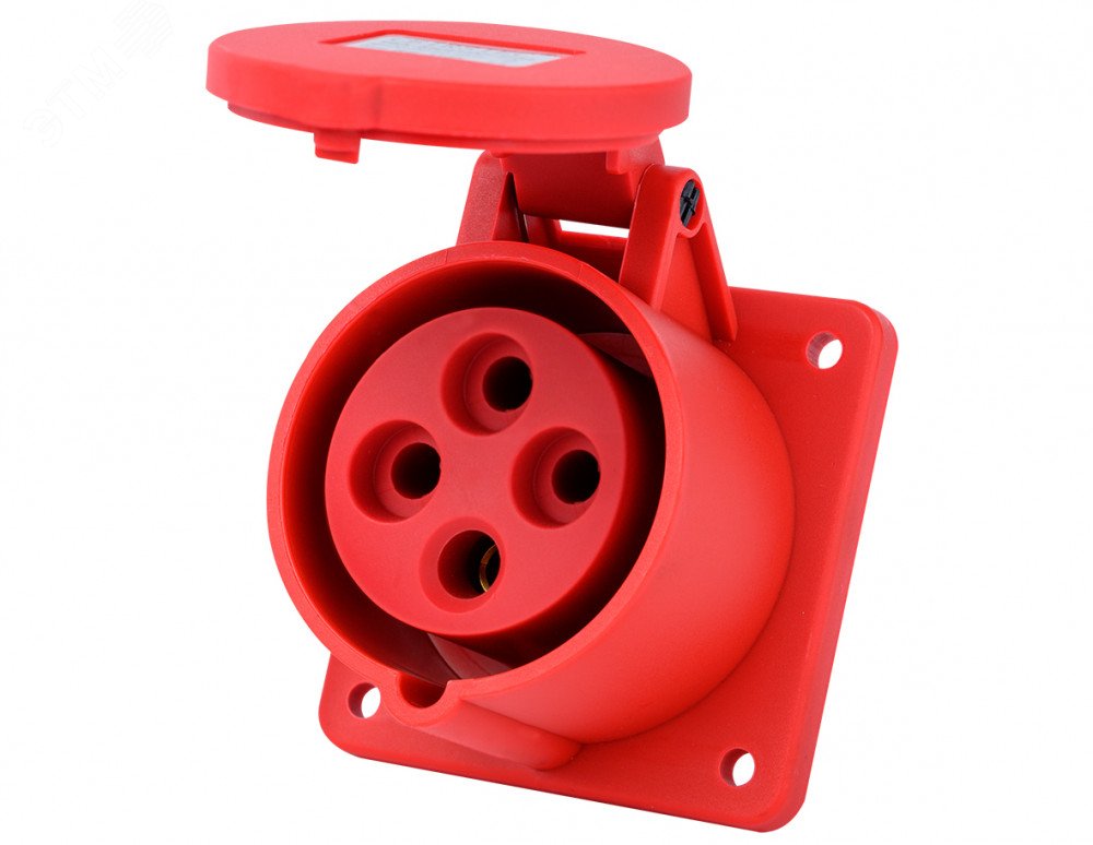 Розетка для скрытой проводки 3Р+РЕ 16А 380В IP44 РЩ-103