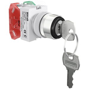 Переключатель на 2 пол. (прав. без фикс.) I-O с ключом