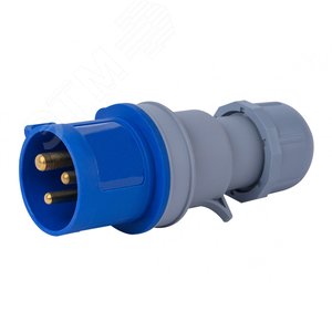 Вилка переносная 2Р+РЕ 16А 220В IP44 ВП-103