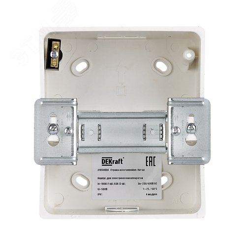 Корпус пластиковый встраиваемый прозрачная дверь 1 ряд 4 мод. IP41 ЩРВ-П