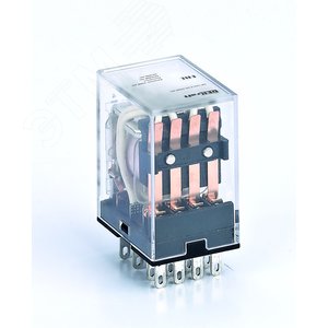 Промежуточное реле 4 конт. с LED инд. 3А 12В DC ПР-102
