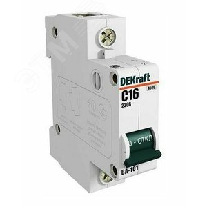 Выключатель автоматический однополюсный 6А В ВА-101 4.5кА