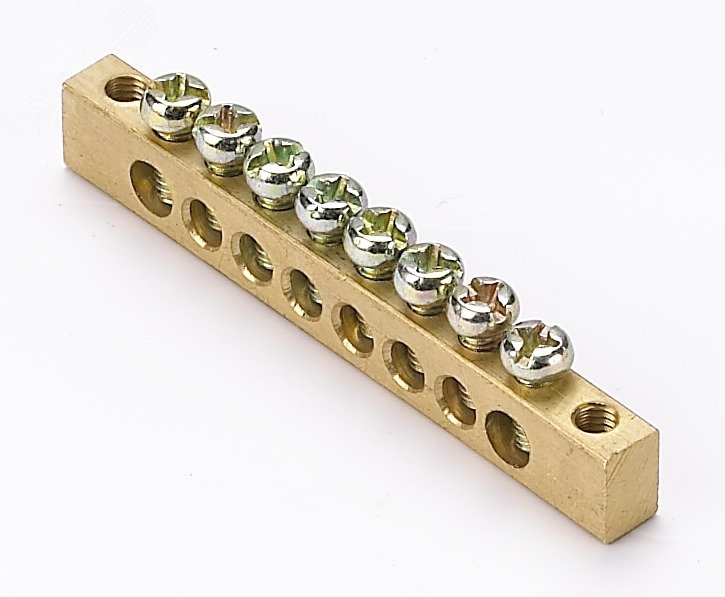 Шина нулевая 6х9 (8групп/край) ШН-102