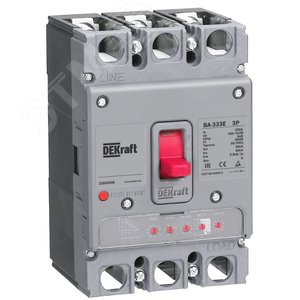 Выключатель автоматический силовой трехполюсный с электронным расцепителем 250А 50кА ВА-333E