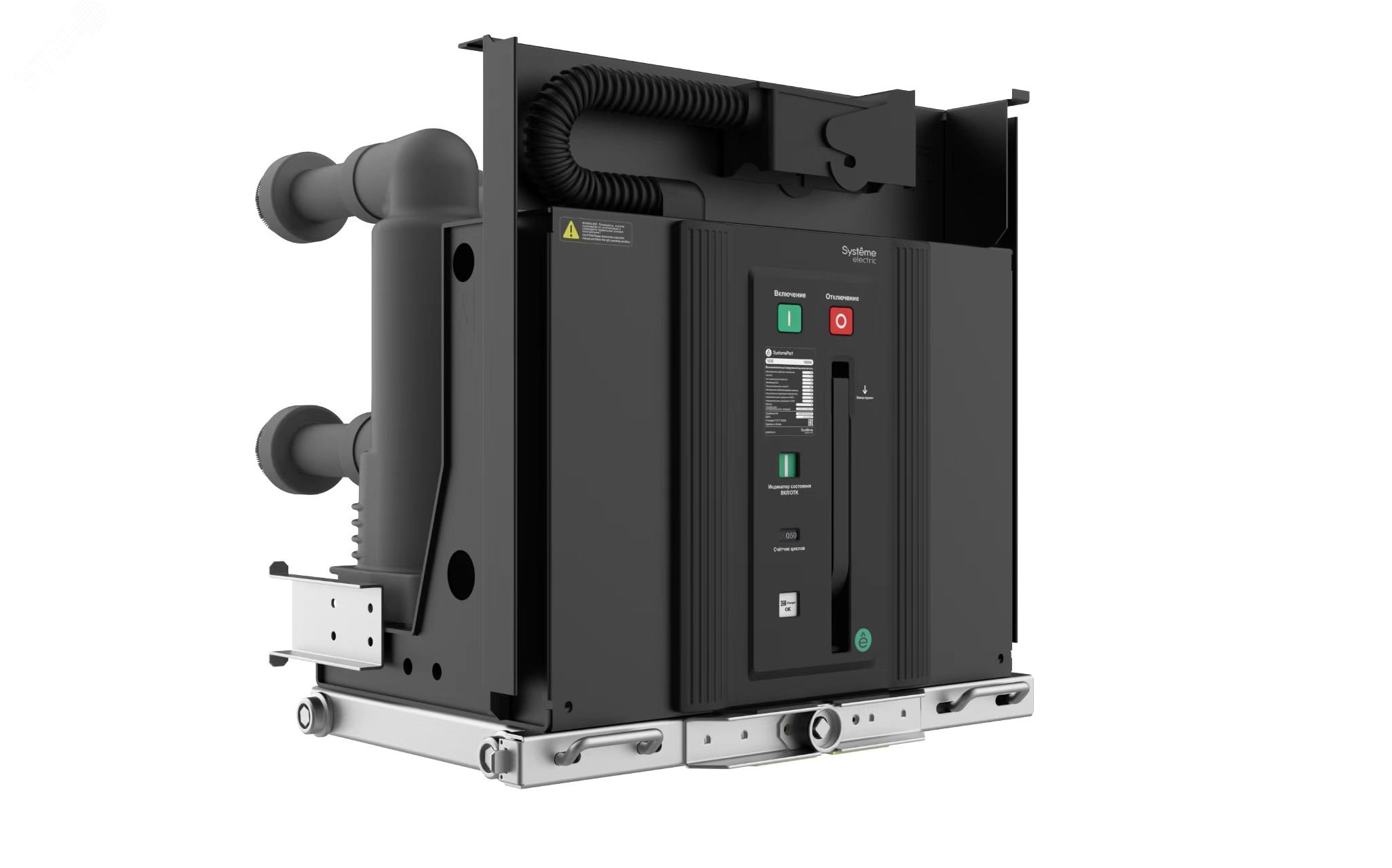 ВЫКЛ. ВАКУУМ.  СТАЦ. VEH 6кВ 630А 31.5кА, MCH AC/DC220В, MX/XF AC/DC220В 150ММ