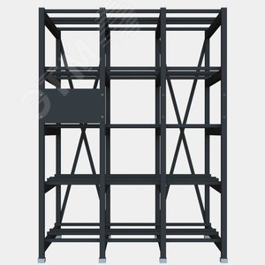 Стеллаж 5 полочный 2 ряда 1360х935х1855