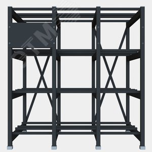 Стеллаж 4 полочный 2 ряда 1360х935х1430