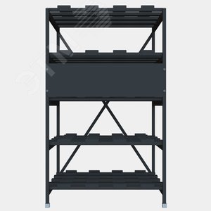 Стеллаж 5 полочный 4 ряда 896х769х1495