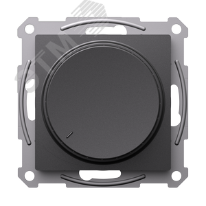 ATLASDESIGN СВЕТОРЕГУЛЯТОР (диммер) повор-нажим, LED, RC, 400Вт, мех., БАЗАЛЬТ