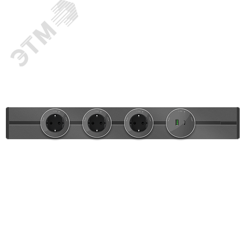 MultiTrack Шина открытой установки трековой системы 40 см Графит