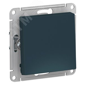 Кнопка нажимная ATLASDESIGN схема 1 10АХ механизм изумруд