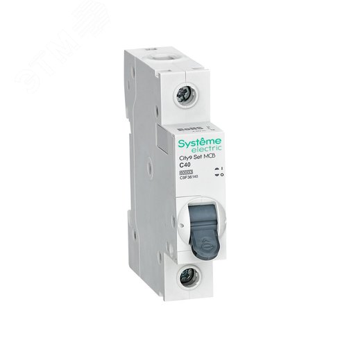 Выключатель автоматический однополюсный (АВ) С 40А 1P 6kA 230В City9 Set