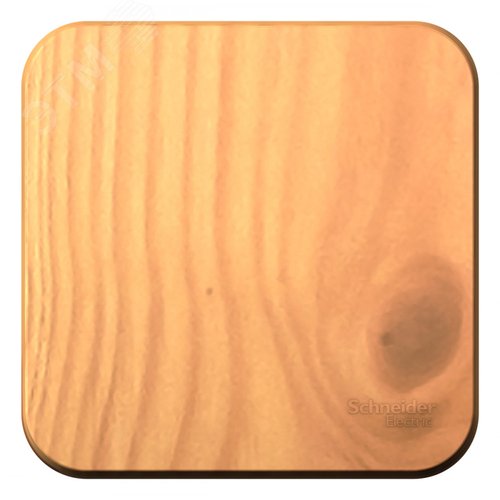 BLANCA одноклавишный переключатель наружный (cх.6) с изолирующей пластиной, 10A, 250B, ясень