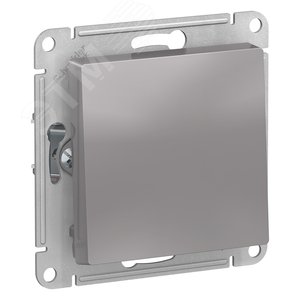 Кнопка нажимная ATLASDESIGN схема 1 10АХ механизм алюминий