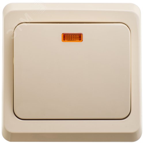 Кнопка нажимная с подсветкой сх.1