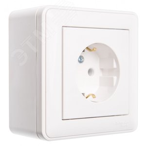 W59 коробка подъемная для наружного монтажа с рамкой 1-местная, белый